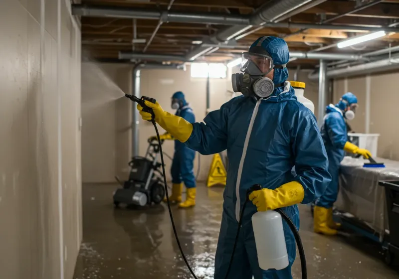 Basement Sanitization and Antimicrobial Treatment process in Wilson, WY